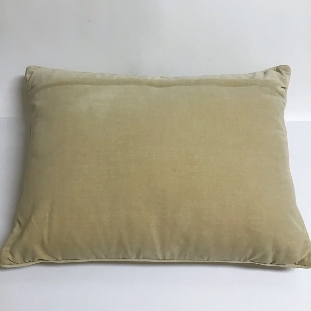 Needlepoint Throw Pillow Two Fish Bahamas Mark Catesby 16x20 Wool Velvet Zip Sea